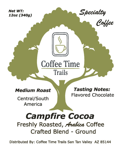 Campfire Cocoa- Chocolate Flavored, Specialty Coffee