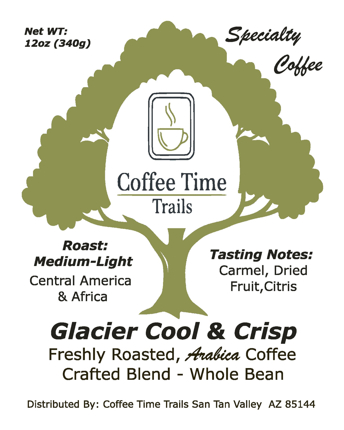 Glacier Cool & Crisp- Blended, Specialty Coffee