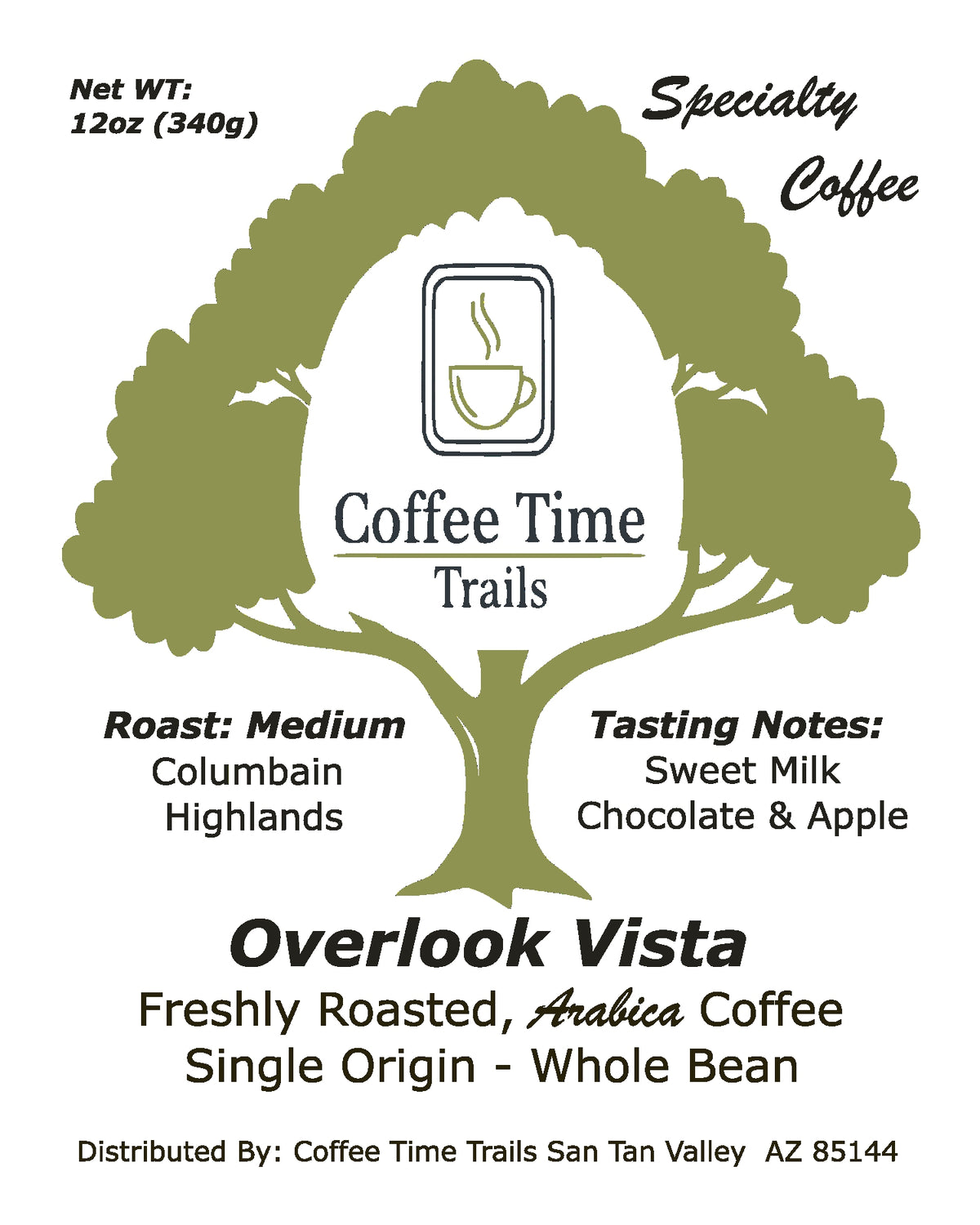 Overlook Vista- Single Origin, Specialty Coffee