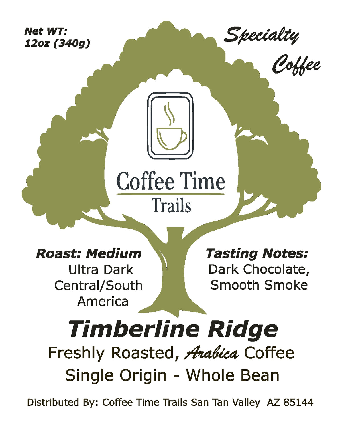 Timberline Ridge- Single Origin, Specialty Coffee
