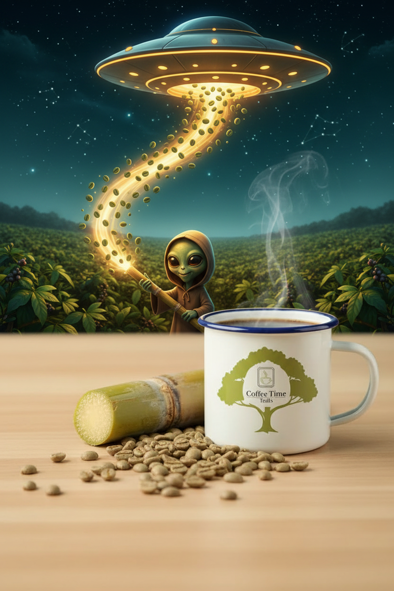 Alien Sugarcane Wand Coffee Bean Field - Coffee Time Trails