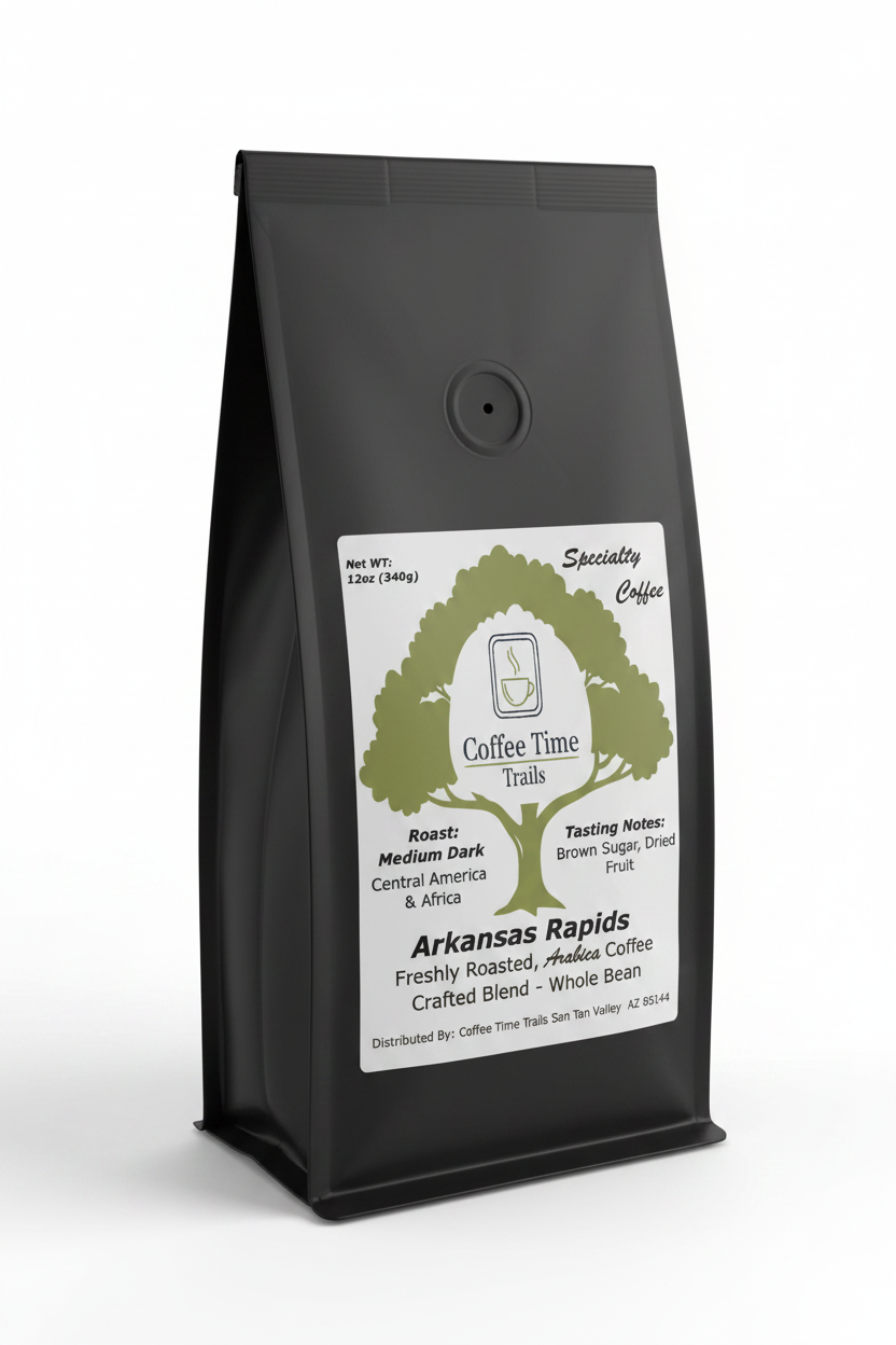 Arkansas Rapids - Black Pouch Product Shot