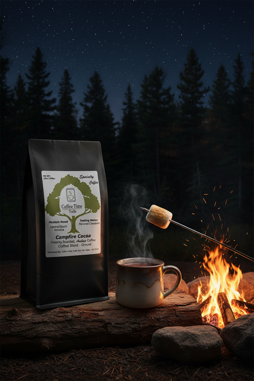 Campfire Cocoa - Steaming Mug & Marshmallow